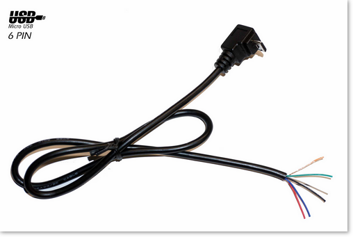 Kfz-Ladekabel mit Mini USB Stecker (gewinkelt)